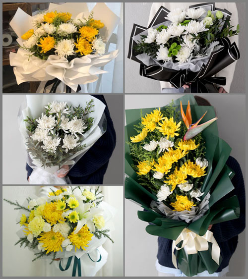 云南德宏州芒市芒市镇白事花束代送